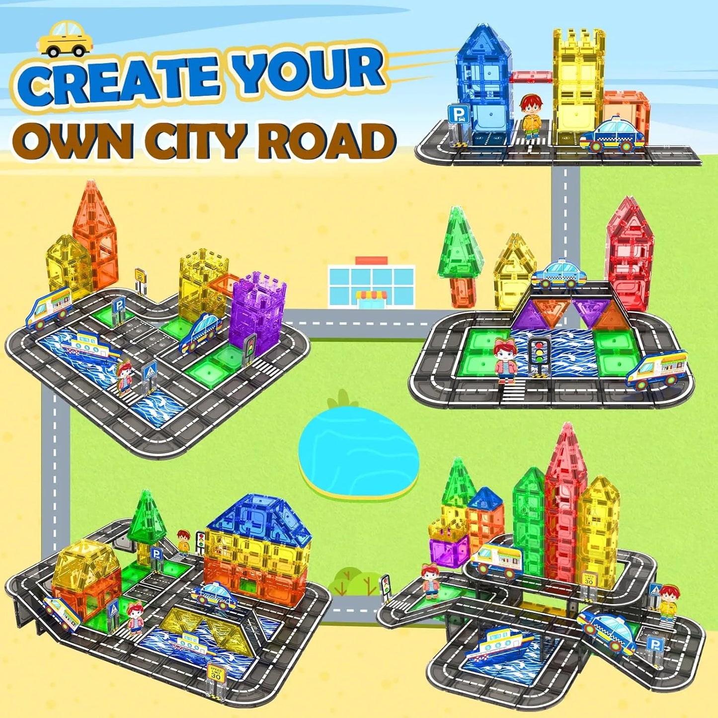 مجموعة مكعبات بناء مغناطيسية